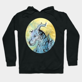 Dragon guarding their hoard portrait version - fantasy inspired designs Hoodie